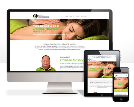 Leons massage website Ballarat by Lateral Design